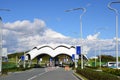 Vladivostok, Russia, September, 14, 2017. Checkpoint at the entrance to the Oceanarium on the island Russkiy in Vladivostok