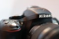 Nikon Camera Logo closeup.