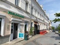 Vladivostok, Russia, May, 25, 2019. English bakery is Five o`clock on the street of Fokin, house 6. Vladivostok, Russia