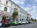 Vladivostok, Russia, October, 26, 2019. Houses No. 5,7 apartment house, tea house and warehouse of the manufactory of Zhuklevich