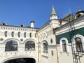 Vladivostok, Russia, March, 05,2020. Fragment of the historic railway station building Royalty Free Stock Photo