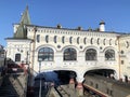 Vladivostok, Russia, March, 05,2020. Historic railway station building Royalty Free Stock Photo