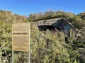 Vladivostok, Russia, October, 05, 2022. Historical monument - Coastal anti-landing caponier No. 6 on Cape Vyatlin on Russkiy Islan