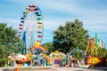 Colorful amusement park in Vladivostok, Russia