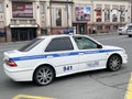 Vladivostok, Russia, September, 04, 2022. The car of the regiment of the road patrol service of the traffic Police of the Ministry