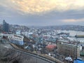 Vladivostok in winter morning in sunny weather. Russia