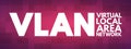VLAN - Virtual Local Area Network acronym, technology concept background Royalty Free Stock Photo
