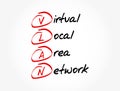 VLAN - Virtual Local Area Network acronym, technology concept background Royalty Free Stock Photo