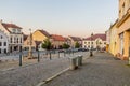 VLASIM, CZECH REPUBLIC - SEPTEMBER 15, 2020: Zizka square in Vlasim town, Czech Republ