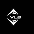 VLB abstract technology logo design on Black background. VLB creative initials letter logo concept