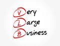 VLB - Very Large Business acronym, business concept background