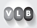 VLB - Very Large Business acronym, business concept background