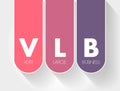 VLB - Very Large Business acronym, business concept background