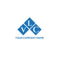 VLC letter logo design on WHITE background. VLC creative initials letter logo concept. Royalty Free Stock Photo