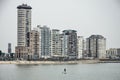 Vlissingen skyline and paddleboarder