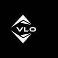 VLO abstract technology logo design on Black background. VLO creative initials letter logo concept Royalty Free Stock Photo
