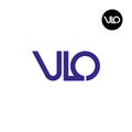VLO Logo Letter Monogram Design Royalty Free Stock Photo