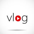 Vlog icon vector illustration