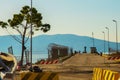 VLORA - VLORE, ALBANIA: Port in the Albanian city of Vlora Royalty Free Stock Photo