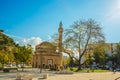 VLORA-VLORE, ALBANIA: View of the famous Muradie Mosque in Vlora, Albania.