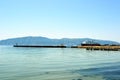 Ship docked in the Vlore Harbour, Albania