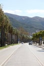 Vlore, Albania, Saturday 26 August 2023 walking in the central avenue with full on palm trees beautiful albanian places to live