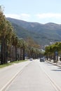 Vlore, Albania, Sunday 2 September 2023 city center of Vlora known as the second largest port city of Albanian ways