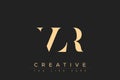 VLR abstract letter logo design Royalty Free Stock Photo