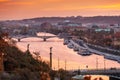 Vltava - Moldau river embankment, Old town, Prague UNESCO, Cze Royalty Free Stock Photo