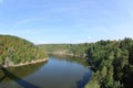 Vltava River Flow, Slapy Dam, Czech Republic Royalty Free Stock Photo