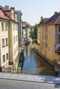 Vltava River's canal Royalty Free Stock Photo