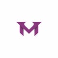 VM Logo Design Simple. M Icon Vector