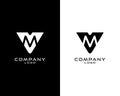 VM, MV letter abstract company Logo Template Vector