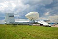 VM-T Atlant - the heavy transport plane of experimental design bureau of Myasishchev on the MAKS-2017 air show Royalty Free Stock Photo