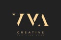 VMA abstract letter logo design Royalty Free Stock Photo