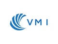 VMI letter logo design on white background. VMI creative circle letter logo Royalty Free Stock Photo