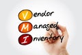 VMI - Vendor Managed Inventory acronym Royalty Free Stock Photo