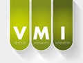 VMI - Vendor Managed Inventory acronym Royalty Free Stock Photo