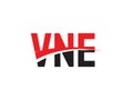 VNE Letter Initial Logo Design Vector Illustration Royalty Free Stock Photo