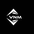 VNM abstract technology logo design on Black background. VNM creative initials letter logo concept