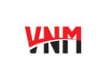 VNM Letter Initial Logo Design Vector Illustration