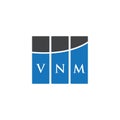 VNM letter logo design on WHITE background. VNM creative initials letter logo concept. VNM letter design