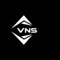 VNS abstract technology logo design on Black background. VNS creative initials letter logo concept Royalty Free Stock Photo