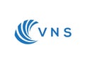 VNS letter logo design on white background. VNS creative circle letter logo concept. VNS letter design Royalty Free Stock Photo