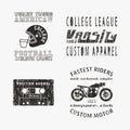 Vntage stamp set Royalty Free Stock Photo