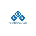 VOA letter logo design on WHITE background. VOA creative initials letter logo concept Royalty Free Stock Photo
