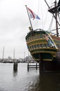 VOC ship Amsterdam Royalty Free Stock Photo