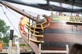 VOC Ship Replica decorative bow closeup