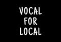 Vocal for local handwriting on black chalkboar