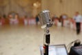 Vocal Microphone on Wedding Royalty Free Stock Photo